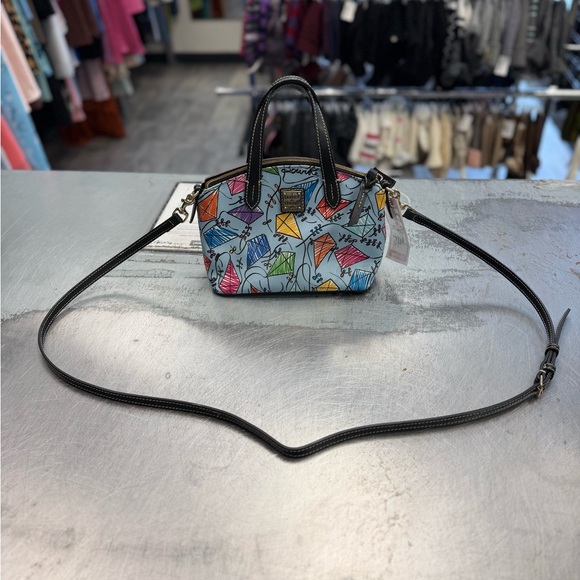 Dooney & Bourke Colorful Kite Print Satchel - Picture 6 of 6